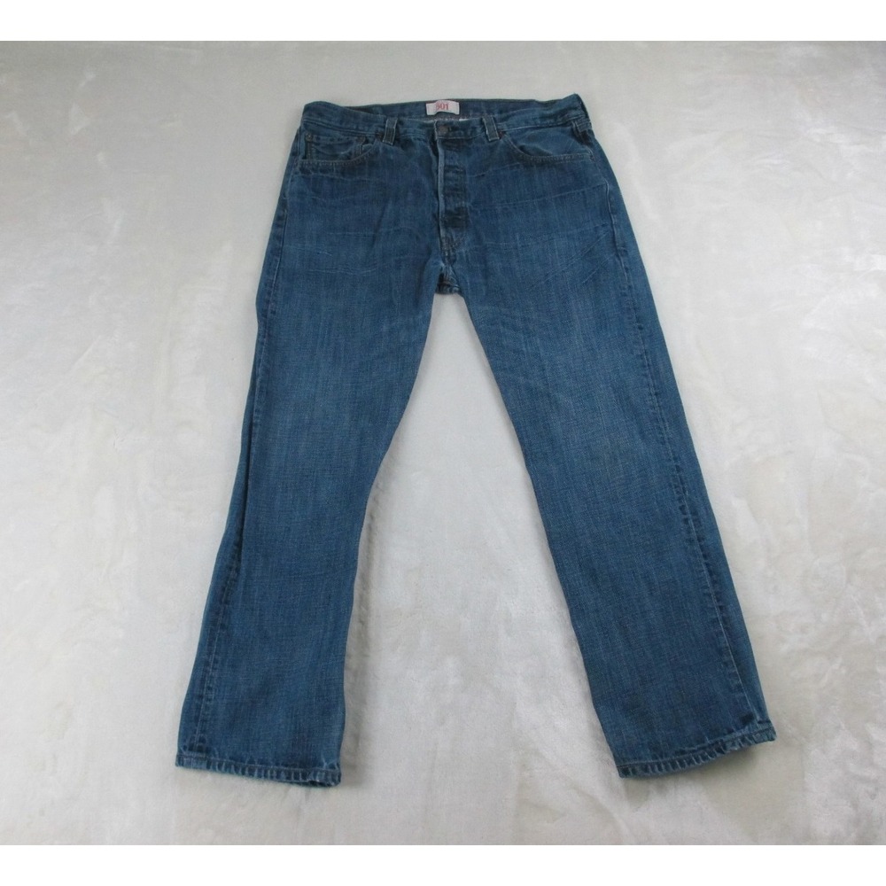 Levi's 501XX Pants Mens 36 Blue Denim Jeans Straight Buttonfly Casual 36X30 00s*